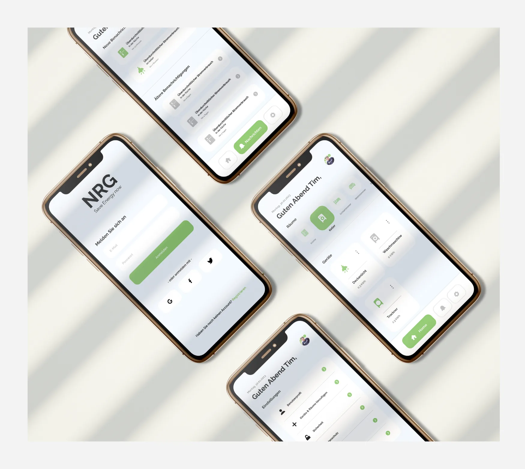 NRG App – Ansicht 1