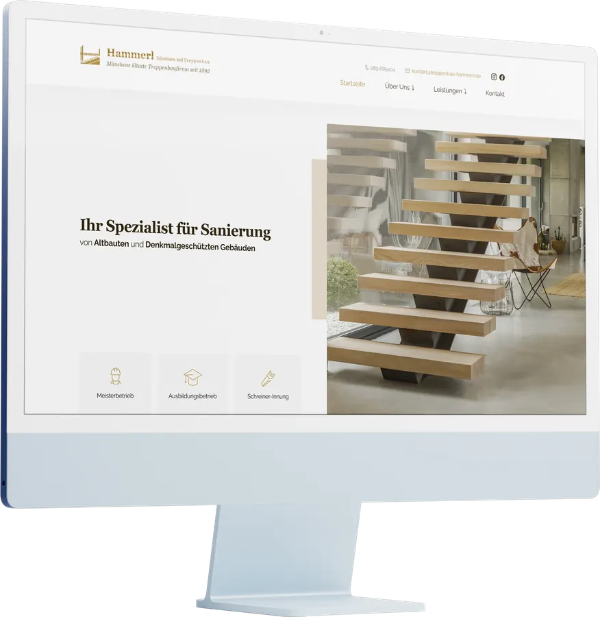 Treppen & Sanierung – Website · Handwerk